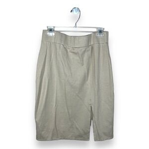 XL Urban Coco Beige Pull On Stretch Pencil Skirt Stretch  Neutral